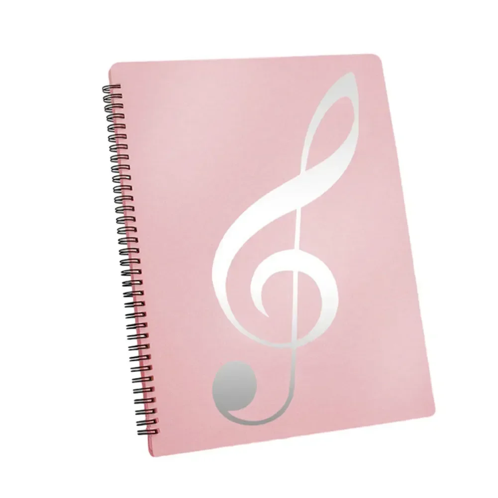 Flexible 40 Pages Piano Music Score Folder A4 Music Book Clip Sheet Note Folder Piano Paper Sheets Music Binder For Practice