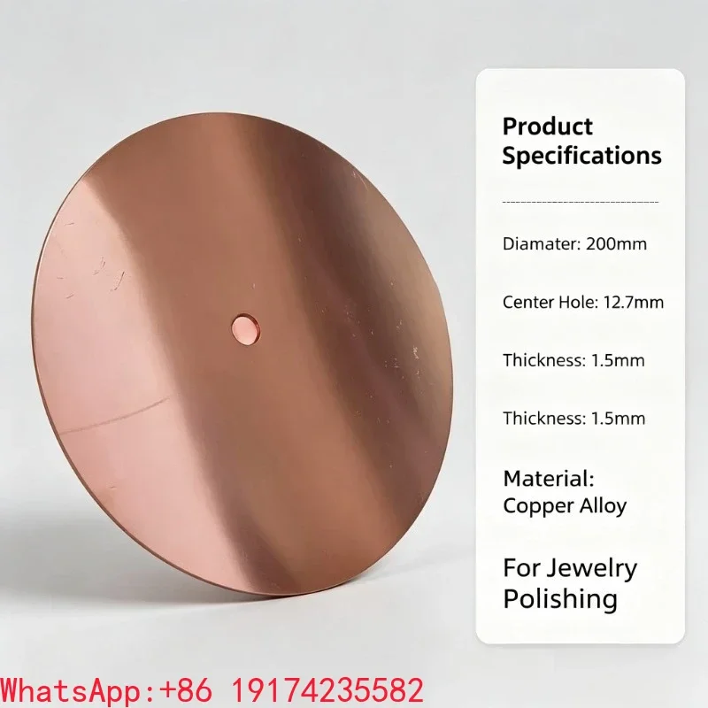 150mm 6 Inch Copper Laps Gems Polishing Copper Grinding Disc Stone Final Polish Disk 8 Inch 200mm