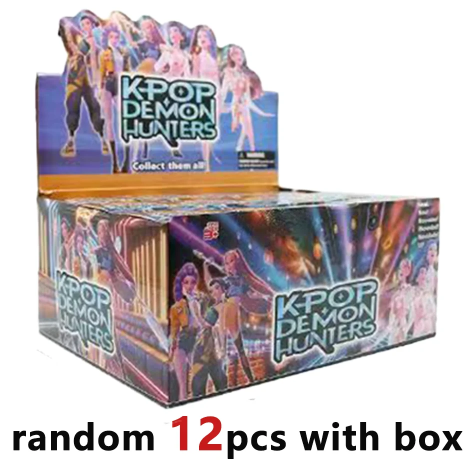 Hto Anime Demon Hunters blind box Demon Hunters Rumi Mira Zoey Tiger Toy Desk Decoration Statues Ornament Kid Christmas Gifts