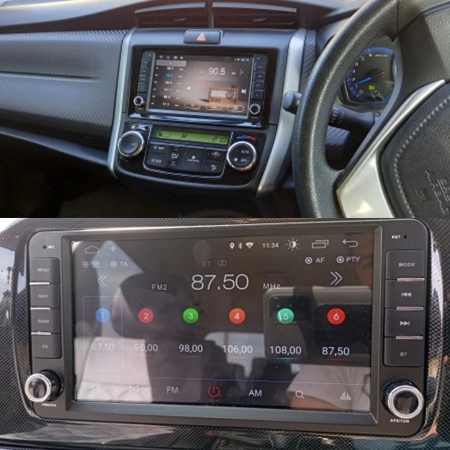 Radio Mobil Android 14 2 Din untuk Toyota Semua Mobil Corolla Camry RAV4 Yaris GPS Carplay Pemutar Multimedia Navigasi Bluetooth 256GB
