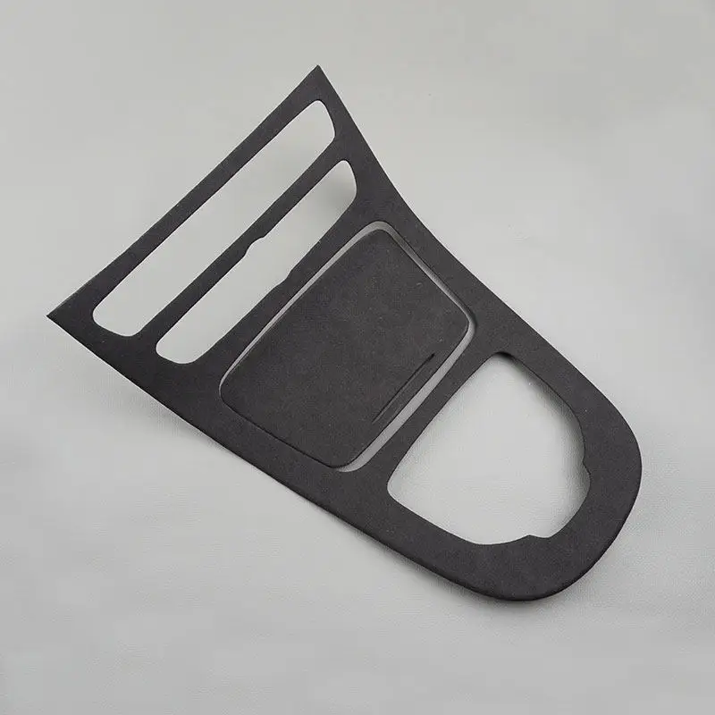 ABS+ Suede Leather For Mercedes Benz E-Class W213 2016 2017 Car Interior Console Gear Panel Cover Trim Sticker Accessories