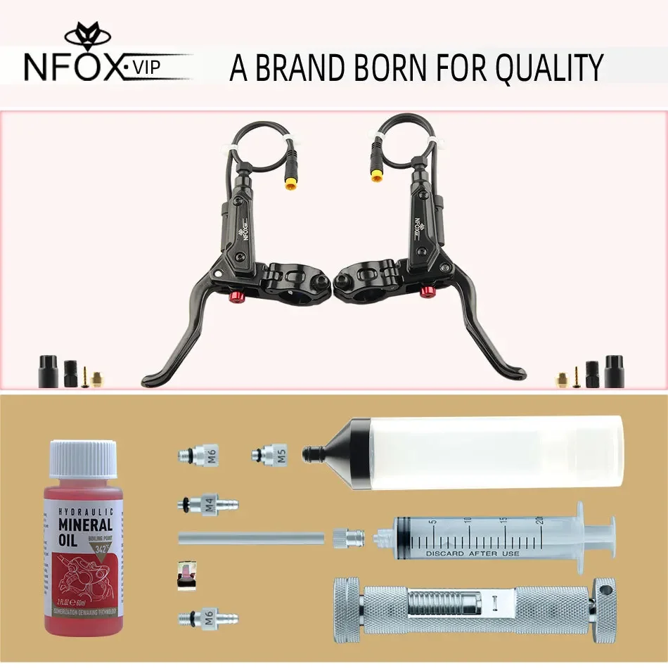 NFOX 2A New GT267 Oil Disc Power Off Brake Handle 3-pin Suitable for Electric Skateboarding Bicycle 2-pin Handle Rod Accessories