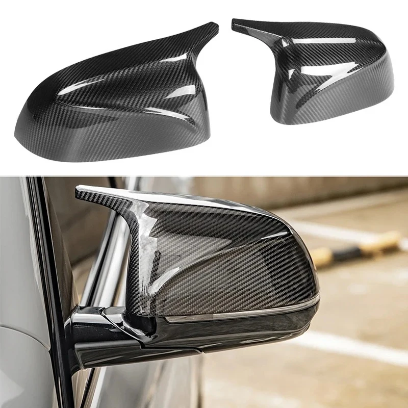 Suitable for BMW X3 G01 X4 G02 X5 G05 X6 G06 X7 G07 2018-2023 M Style Rearview Mirror Cover Dry Carbon Fiber Rearview Mirror