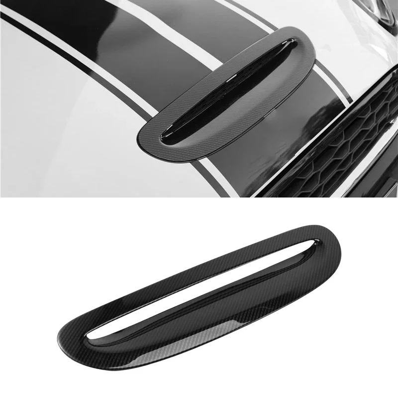 

X-T Carbon Fiber Car Hood Air Flow Intake Cover Vent Cover Trim for MINI Cooper F55 F56 One 3 Doors 2014-2021