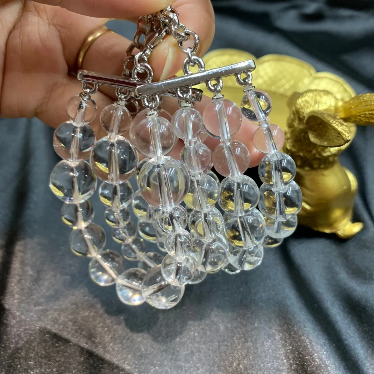 Glass Bubble Transparent Beads Personalized High-End Bracelet Summer Cool Feeling