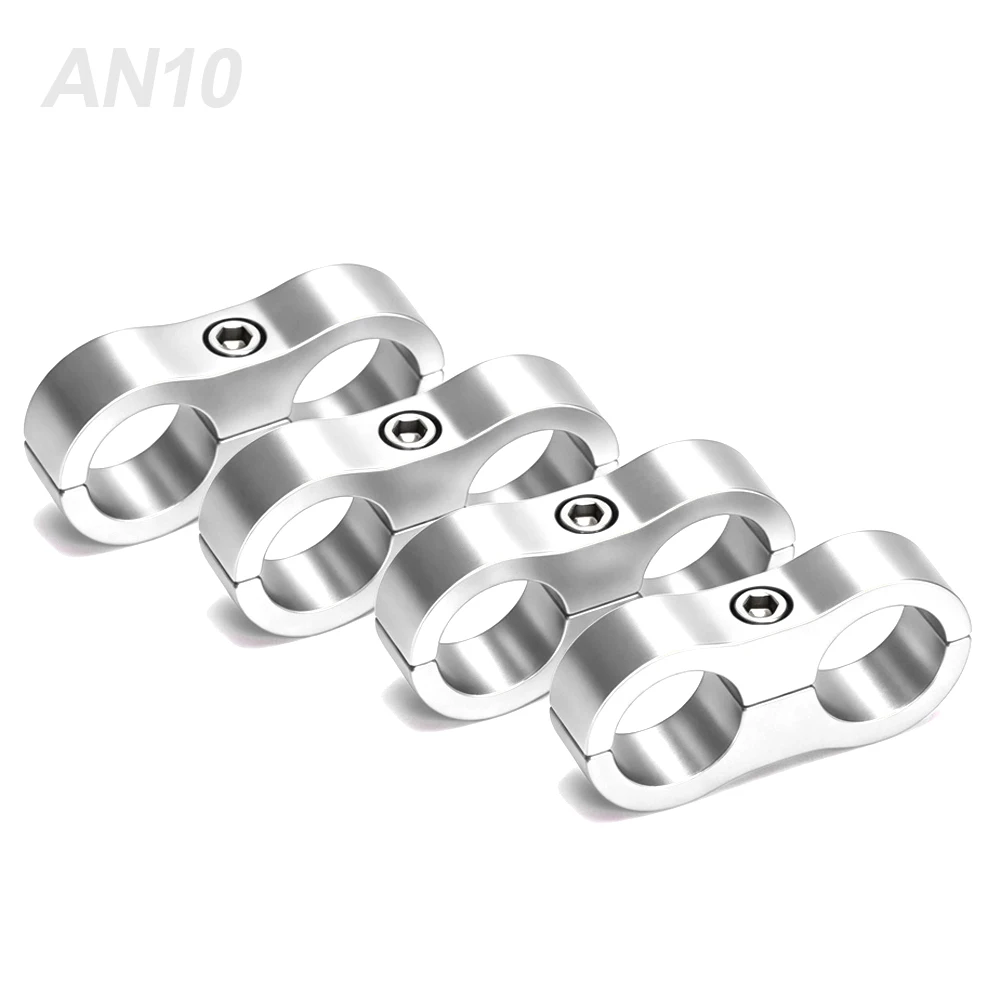 4-teiliges Aluminium-Leitungstrenner-Set Universeller Billet-Öl-, Kraftstoff- und Wasserschlauch-Trenner-Klemme Passend für AN4 AN6 AN8 AN10 – Detail 22