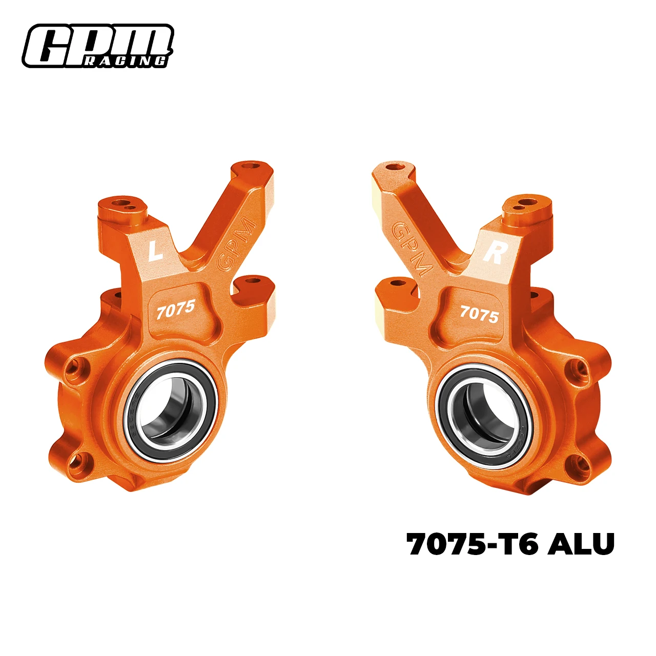 GPM 7075 Aluminiowe Przednie Powiększone Bloki Kierownicze TRAXXAS 1/6 Funco Pro Sand Car 8S