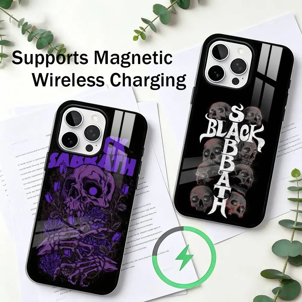 

Black Sabbath Heavy Metal Band Phone Case For iPhone17,16,15,14,13,12,11 Plus,Pro Compatible with magnetic wireless charging
