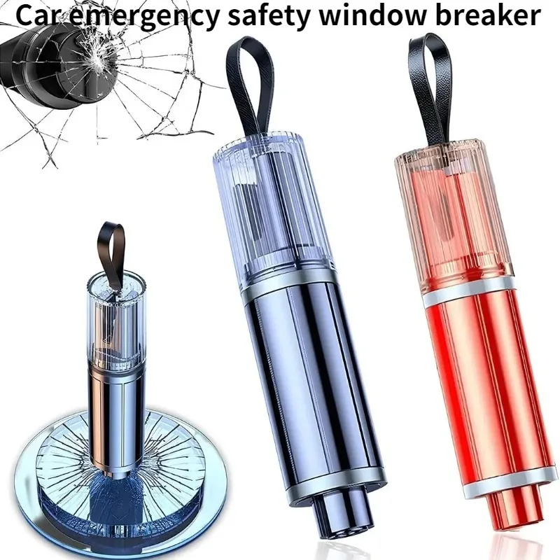 Portable Car Safety Hammer - Auto Emergency Glass Window Breaker And Seat Belt Cutter - Steel Construction Life-Saving Escape To