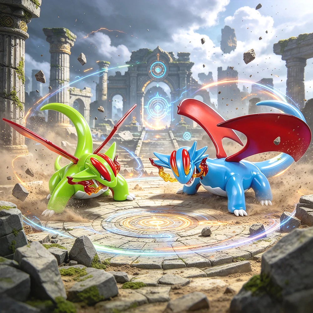 Anime Figure Salamence Pokemon Action Figures Pvc Statue Desktop Ornamen Collection Model Gifts 9cm