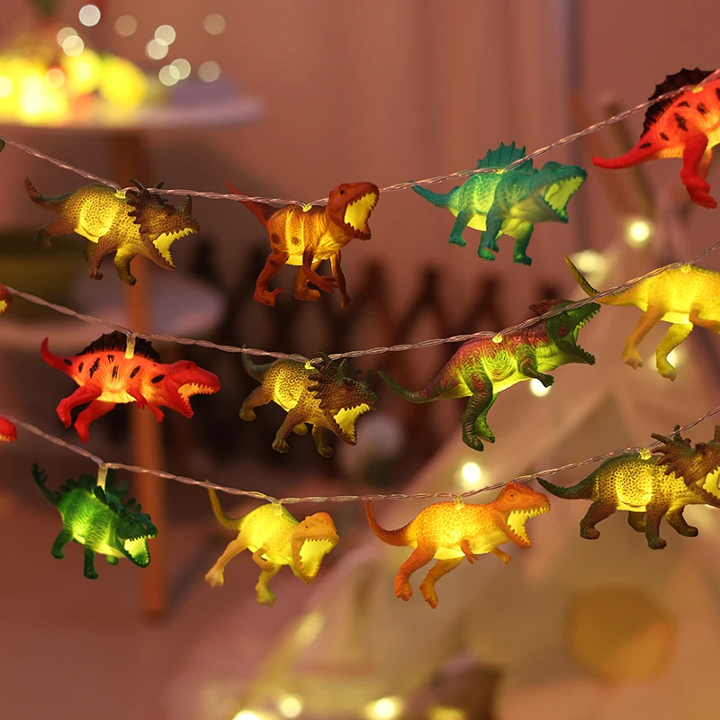 LED dinosaur light string animal shaped children's cartoon decorative light