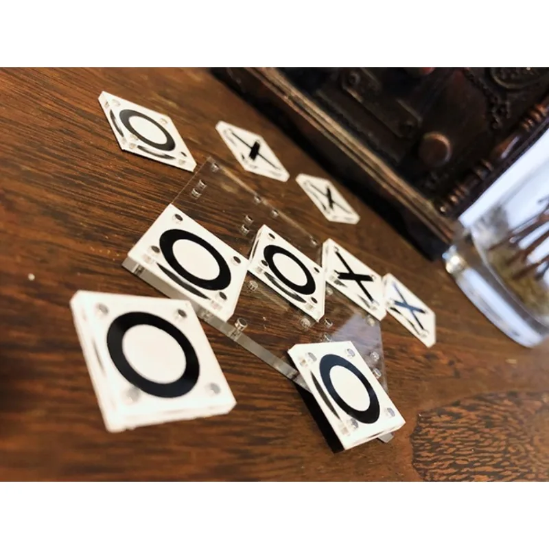 Mini Tic Tac Toe Pro By Bond Lee - Magic Tricks Close up Gimmick Illusions Fun Professional Magic Product Amazing Magician Toys