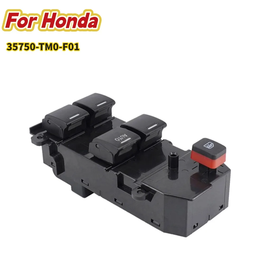 

35750-TM0-F01 For Honda City Electric Master Window Lift Switch Right Hand Drive Control Console Car Auto Parts