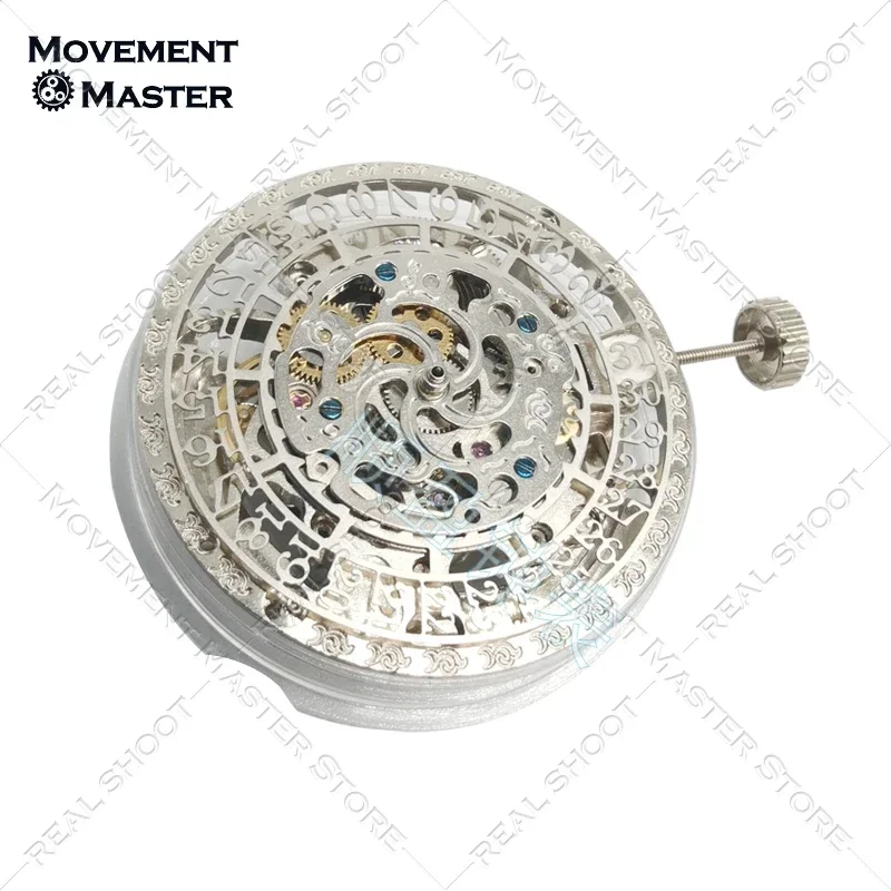 Movimiento mecánico de China, accesorios de reloj de movimiento blanco hueco de tres Pines, Shanghai Yite Ltt001t