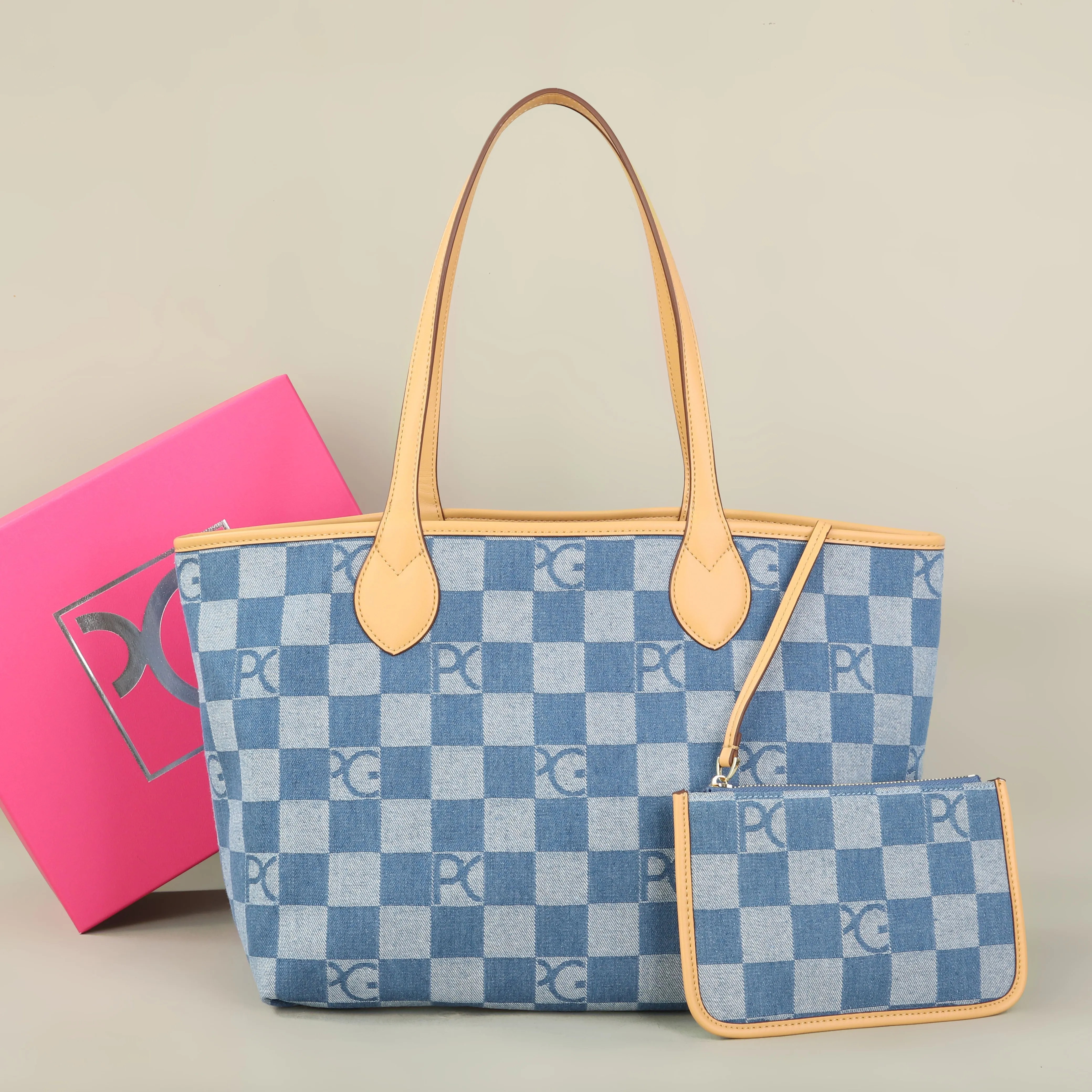 PATSY PG GARIS Women's Tote Bag Nice Simple Double Sided Available Mother and Child Large Capacity Casual Handbag Shopping Bag