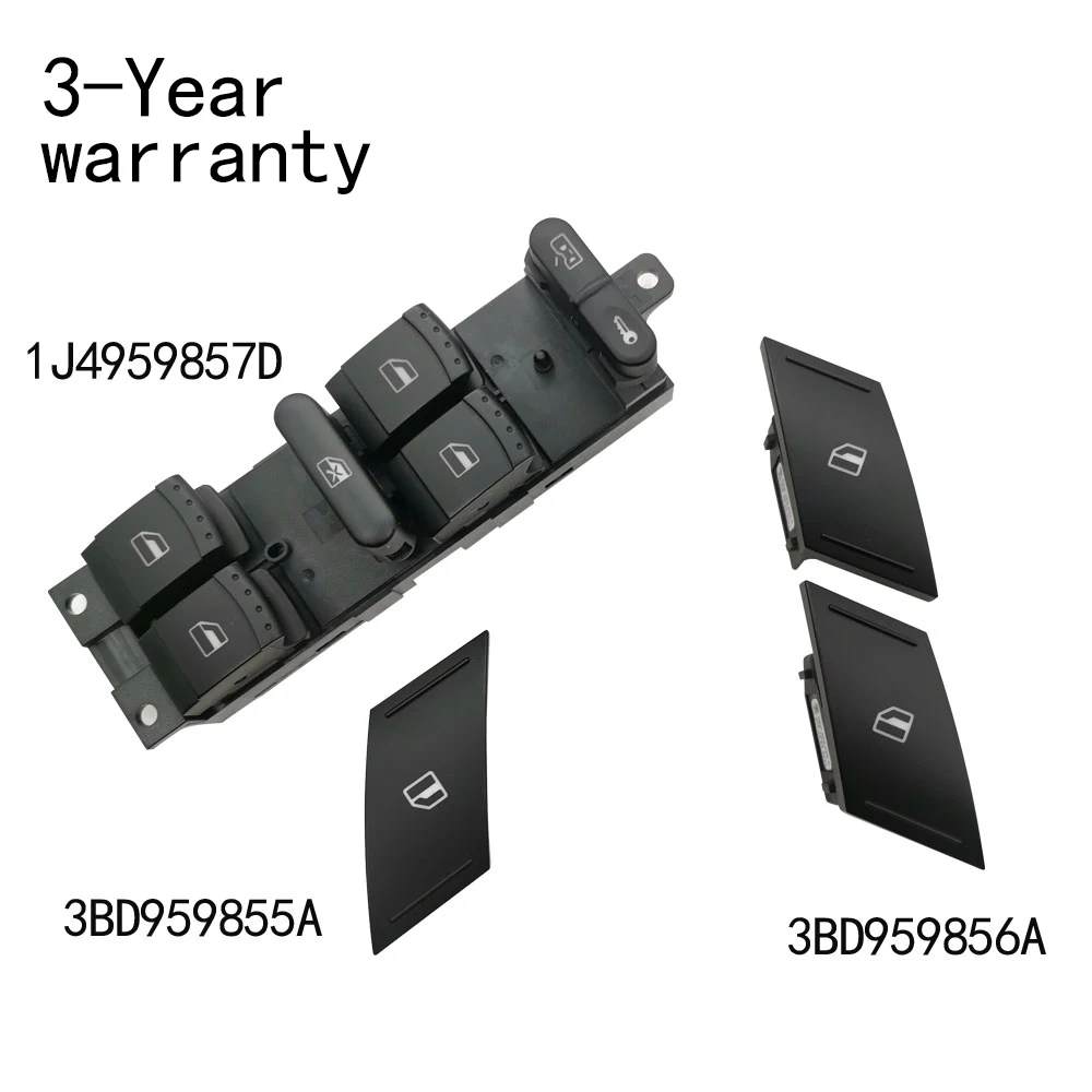 Power window switch For VW Bora Golf Passat S​koda Fabia Octavia Superb S​eat Toledo Leon 3BD959856A 3BD959855A 1J4959857D