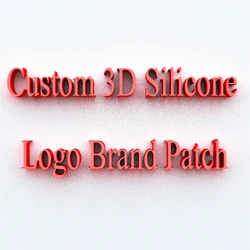 Custom 3D Silicone Sticker Luxury Logo Iron on Patch Shirt Logo Hot Transfer Sticker