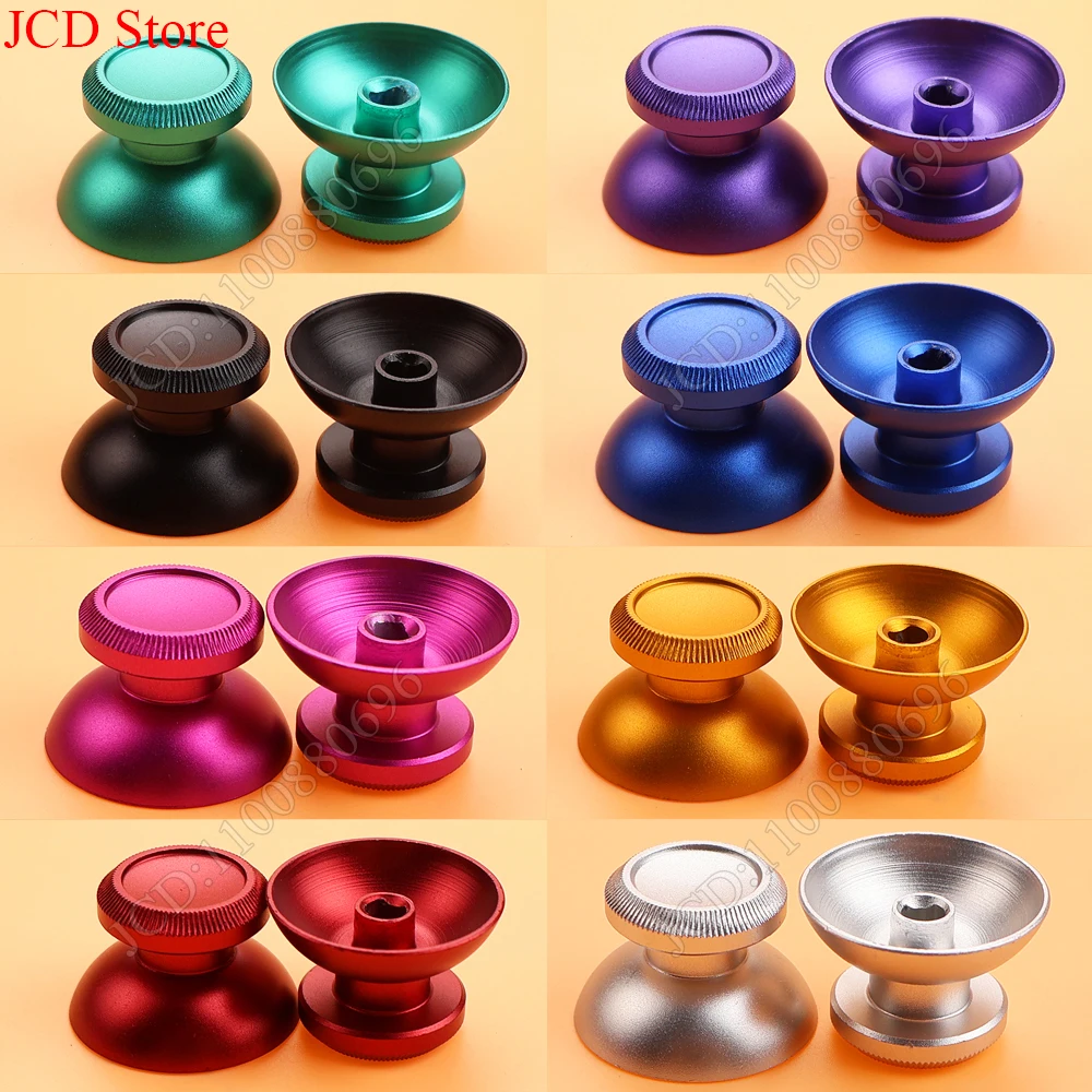 1 pair Aluminum Metal 3D Analog Joystick Thumb Stick Grip Cap Replacement Buttons For PS4 Slim/Pro/Xbox One Slim Controller