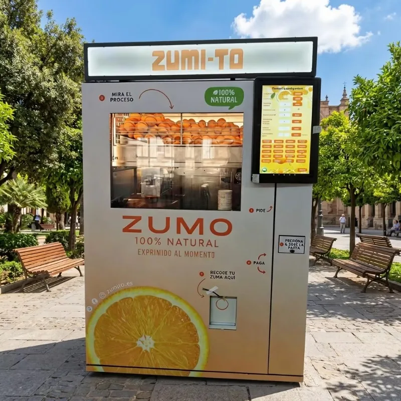 Automatic Fresh Orange Juice Vending Machine With Cup Sealing Function 24 Hours Unmanned Commercial Juice Dispenser