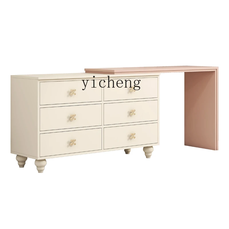 

Zc Cherry Blossom Powder Chest of Drawers Dressing Table Bedroom Corner Makeup Table