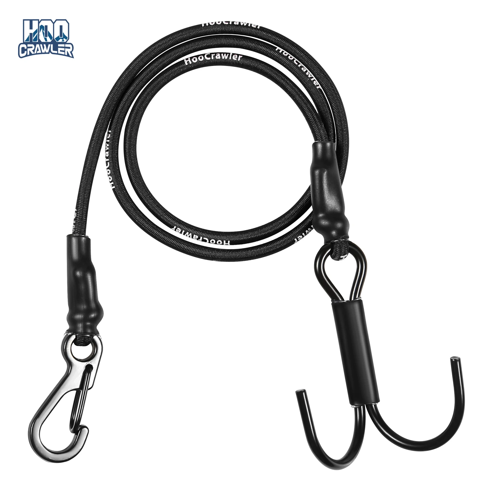 HooCrawler New 1/10 RC Crawler Kinetic Winch Strap, Escape Rope Rescue Trailer Hook for Axial SCX10 I II III TRX4 Element WPL