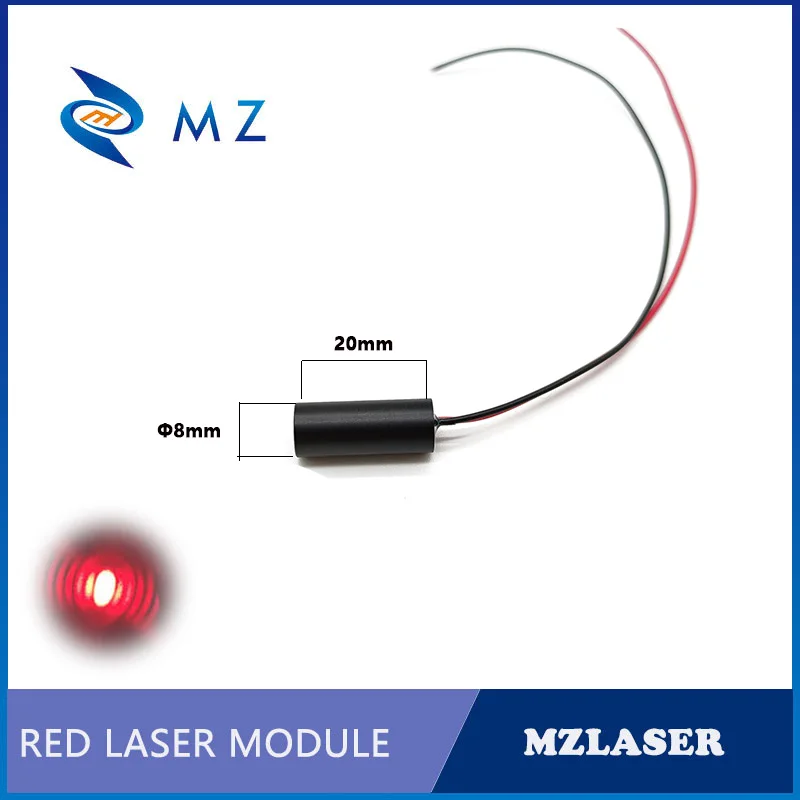 Imagem -04 - Apc Industrial da Lente de Vidro da Estabilidade Alta d8 mm 635nm 20mw Conduz o Módulo Vermelho do Laser do Ponto o