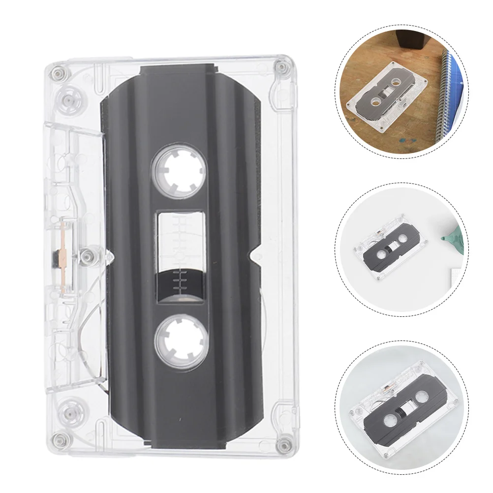 

2Pcs Empty Blank Cassette Tape Retro DIY Craft Supply for Birthday Celebration Wall Decor Smooth Finish Rustic Style Cassette