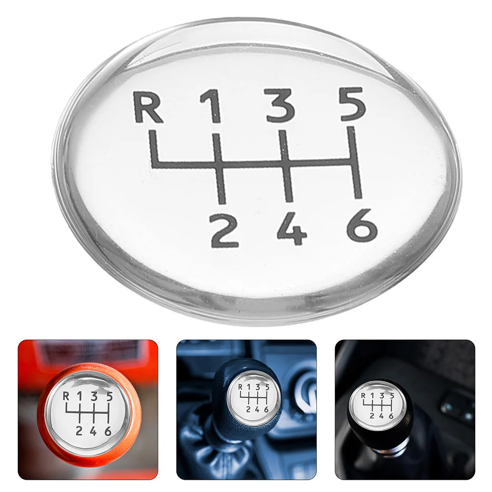 

2Pcs Round Stick Shift Stickers Universal Manual Transmission Decal Easy Install Car Interior Decorative Stickers Gear Shift