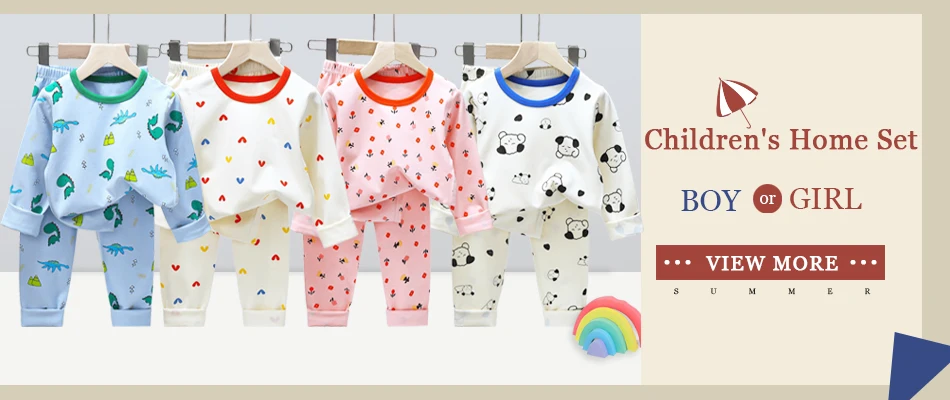 Neues Gestreiftes Plüsch-Warmes Kinderbekleidungsset für Jungen und Mädchen Pyjamas Kleidung Hosen Herbst- und Winter-Pyjamas 0-5 Jahre – Detail 1
