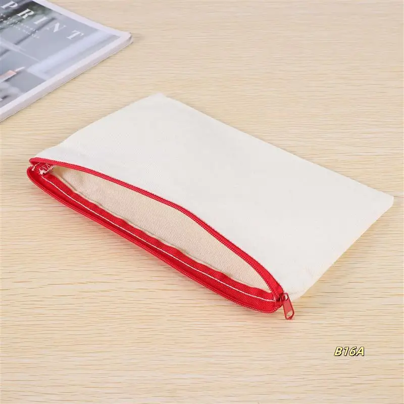 12Pcs Multipurpose Cosmetic Bag Makeup Pouches With Zipper Canvas Bag Pencil Pouch Travel Toiletry Bag For DIY Design