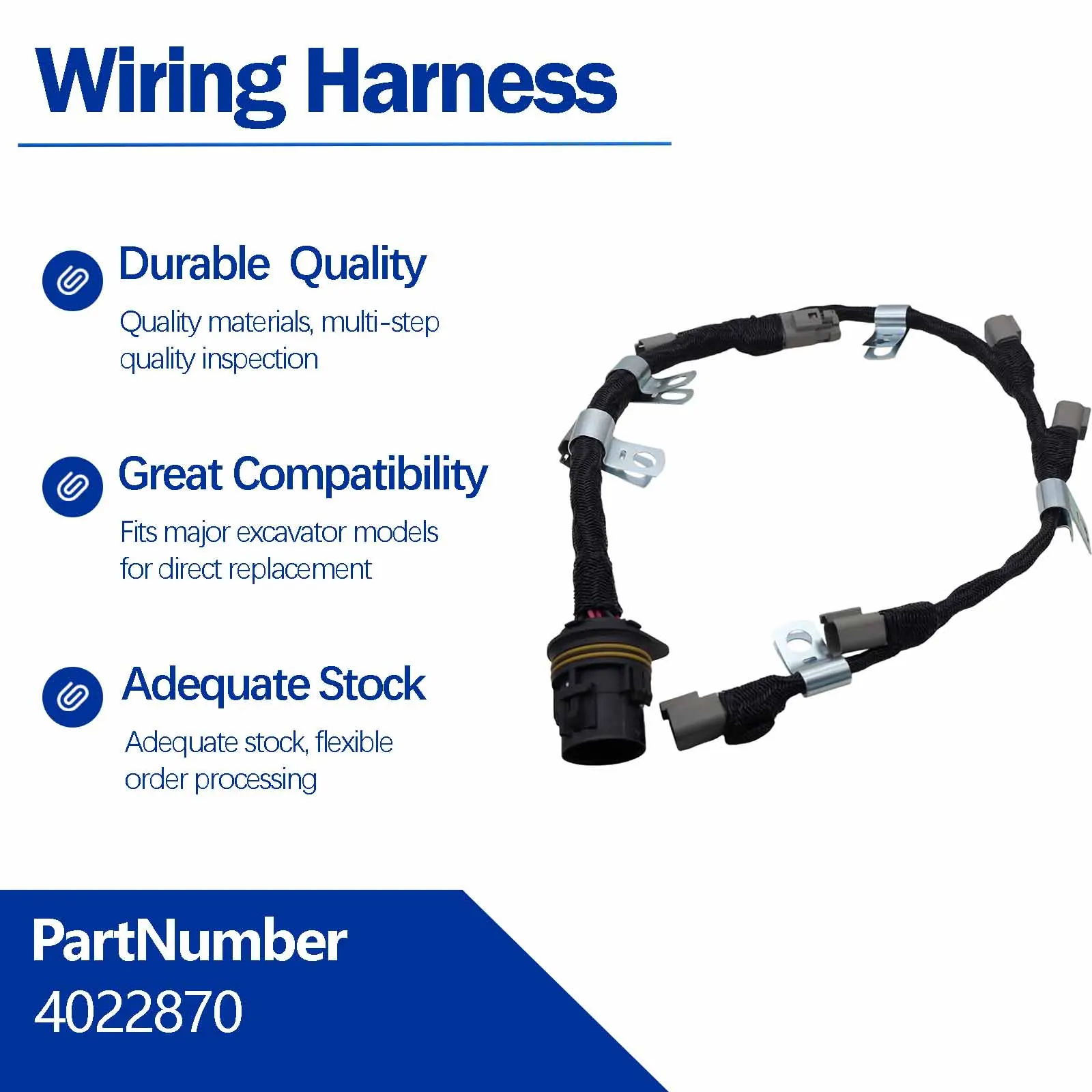 Fuel Injector Wiring Harness 2864516 For Cummins ISM11 QSM11 Engine