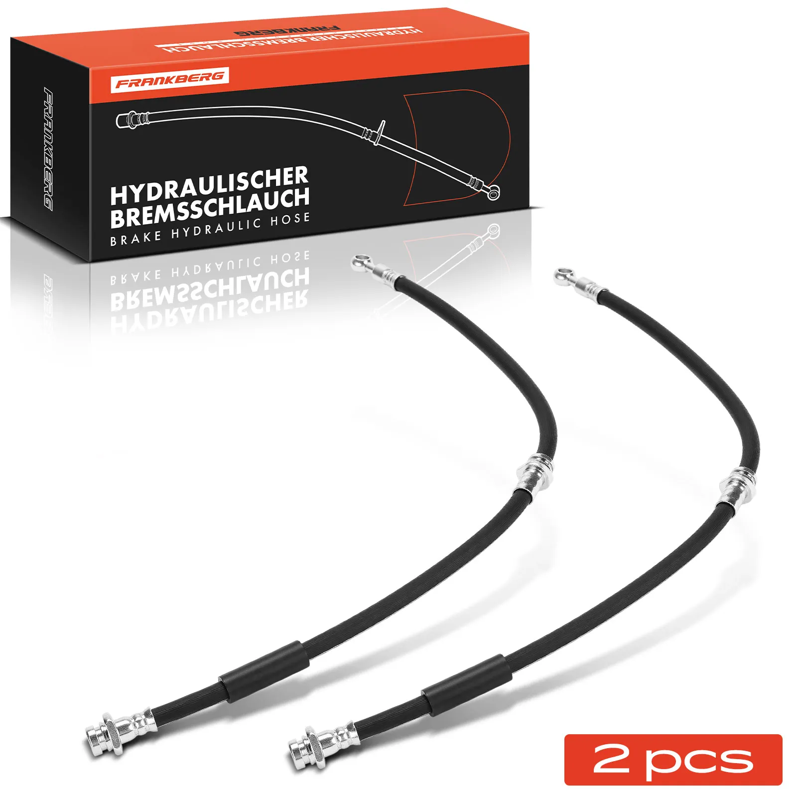 Frankberg 2x Bremsschlauch Hinterachse Links Rechts für Nissan Primera P12 Hatchback Kombi WP12 2002-2008 46210AV01A 46211AV01A