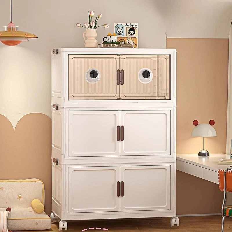 

Handles Stand Wardrobe Clear Organizer Cabinets Bathroom Wardrobe Nordic Plastic Ropero Para Gurdar Ropa Furniture Bedroom