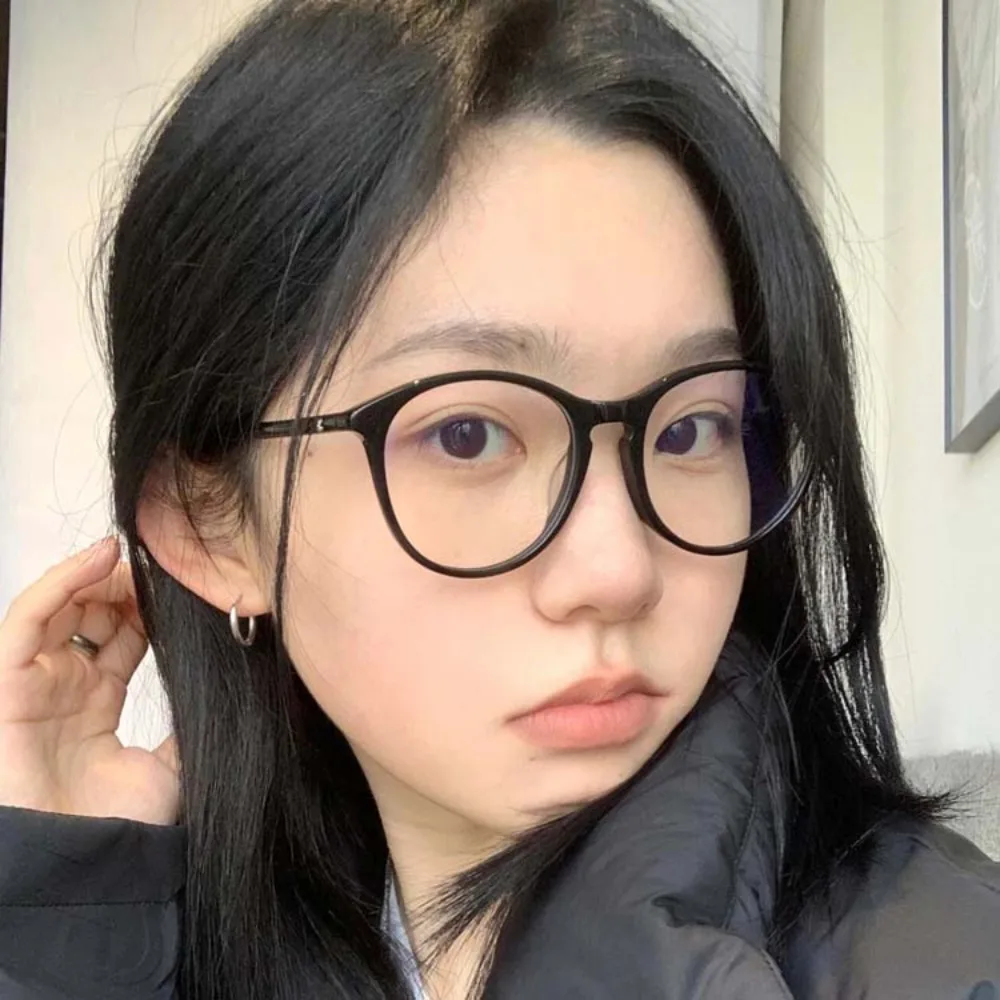 

Transparent Anti Blu-ray Glasses Resin Versatile Unisex Plain Eyewear Lightweight Waterproof Gradient Frame Glasses Decorative