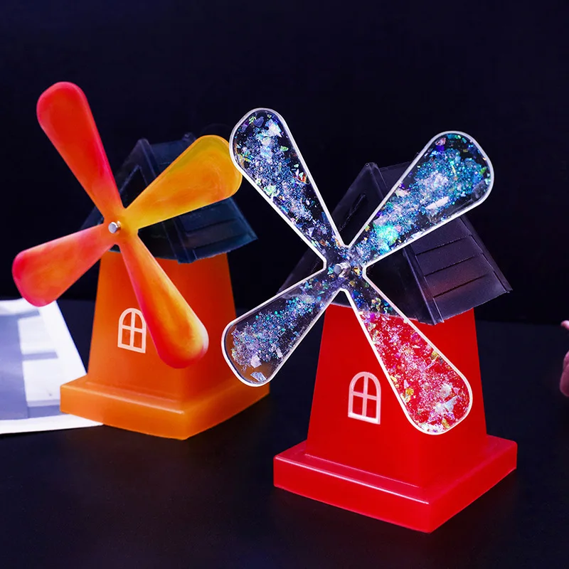 DIY Crystal Epoxy Rotating Windmill Mold Cross-Border Amazon Jewelry Display Candle Silicone Mold