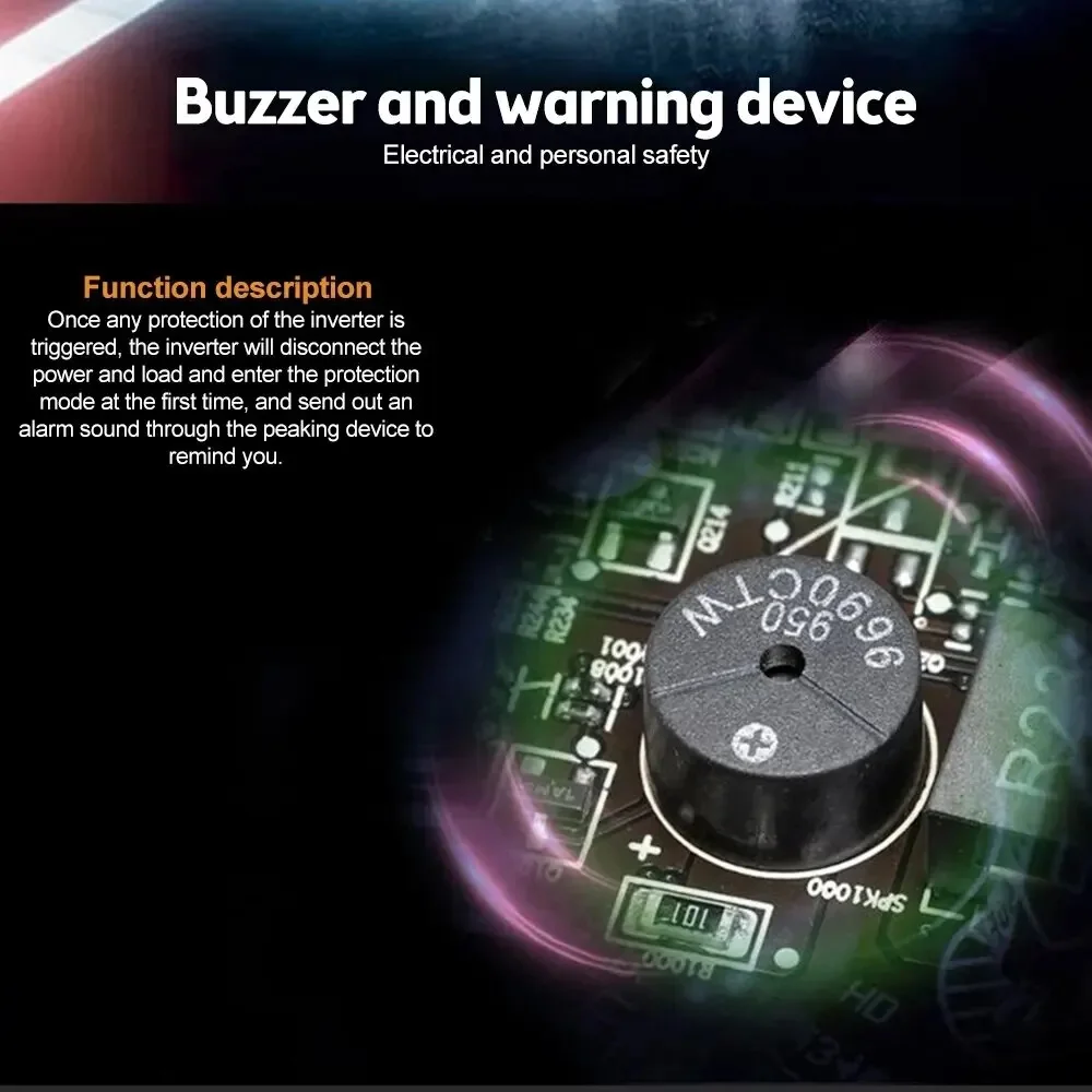 Pure Sine Wave Inverter DC Portable Power Bank Converter Solar Inverter 24V To AC 220V 1000W