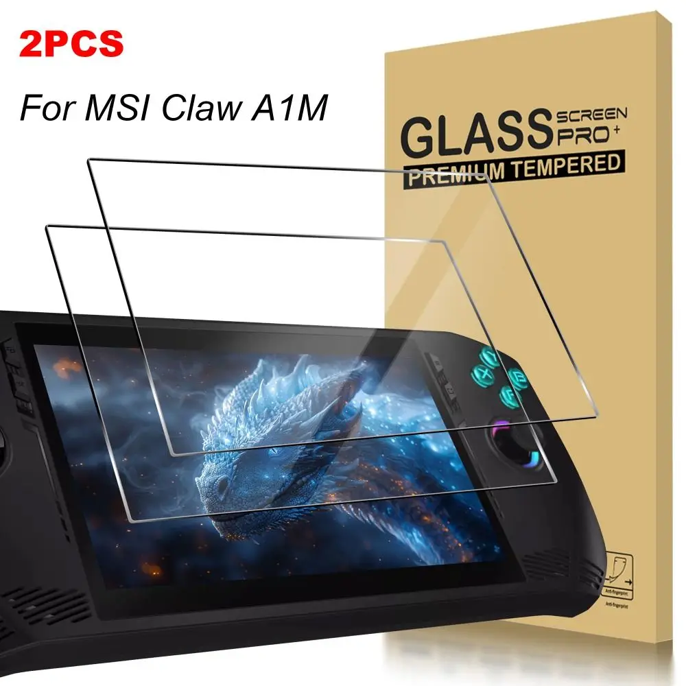 2pcs Tempered Glass Protective Film for MSI Claw A1M 7