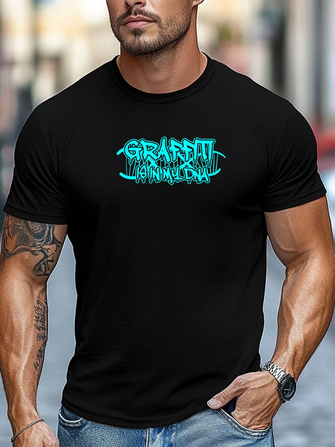 

Охлаждающая футболка GRAFFITI IS IN MY DNA Graphic Summer Soft Comfort Fit Tee Топы для ежедневной носки