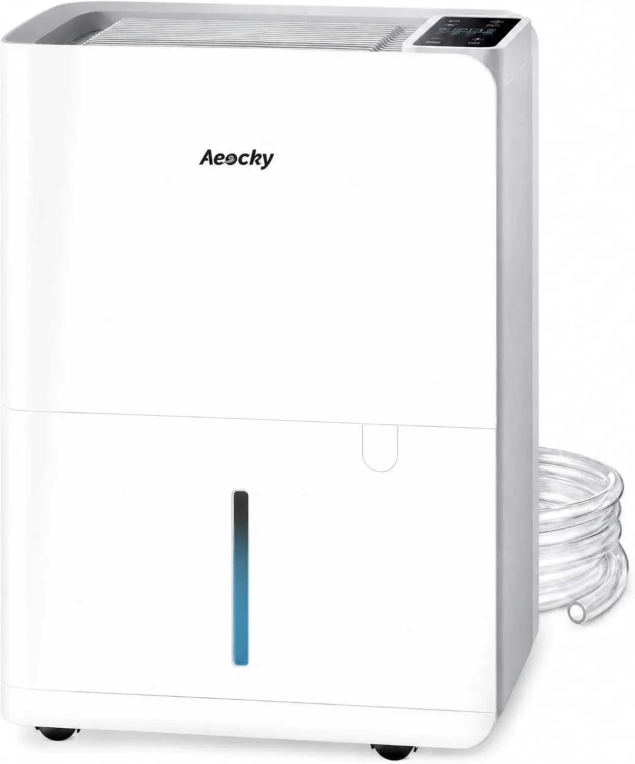 50 Pint/Day Compressor Dehumidifier, 3500Sq.Ft for Basement, Home, Bedroom, Bathroom, with Drain Hose, 0.8 Gallon Water Tank