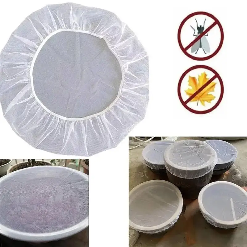 【BA】Outdoor Mesh Cover Netting For Rain Barrels Water Collection Buckets Cover Water Tank Protection Garden Supplies