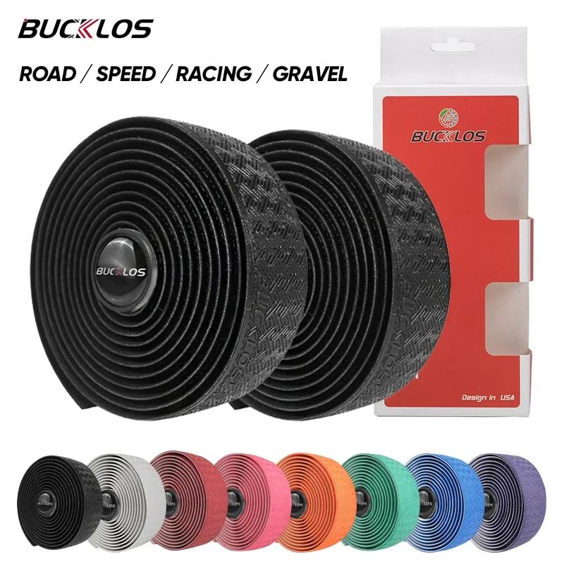 BUCKLOS Bike Handlebar Tape Anti Slip Road Bicycle Bar Grip Tapes Gravel Racing Cycling Handle Wrapper Cover Bicycle Accessories