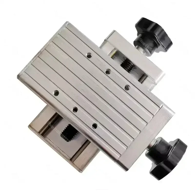 Two-Dimensional Welding Torch Moving Slide Fine-Tuning Torch Holder Cross Table Welding Gun Rack XY Axis Slider Stroke 60MM
