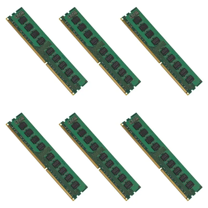 

Exquisite-6X 4GB 2RX8 PC3-10600E 1.5V DDR3 1333Mhz ECC Memory RAM Unbuffered For Server Workstation(4G)