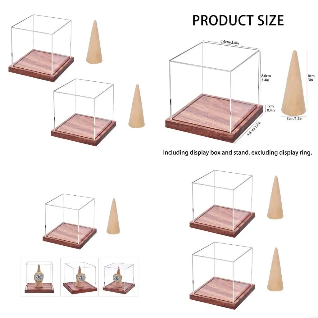 

HXBA Sports Rings Storage Display Case Acrylic Base Box Championship Rings