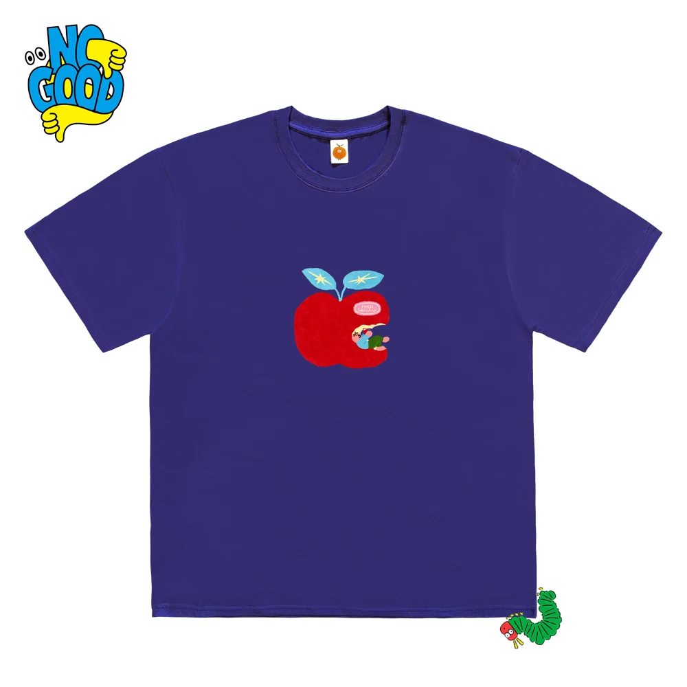 Unisex Summer Casual Versatile Short Sleeve T-Shirt Breathable Cotton Rabbit Pattern Fashionable All-Match High-End Top