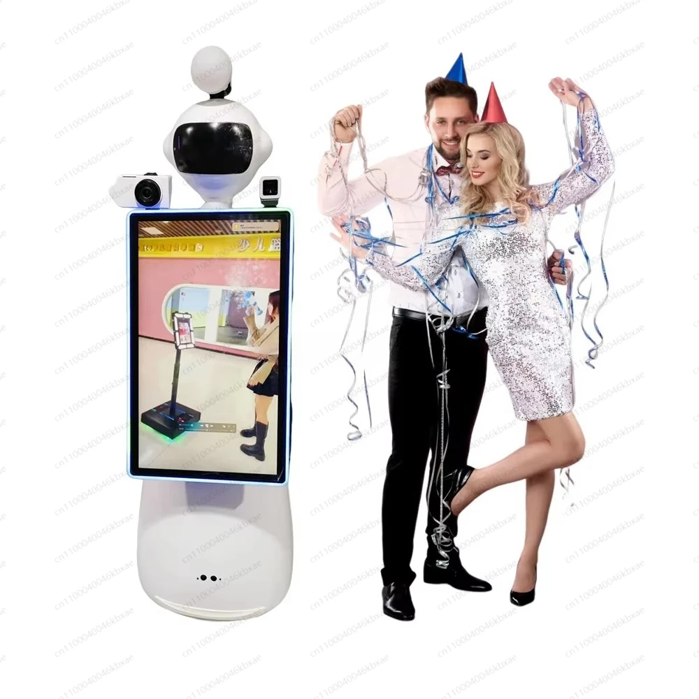 

The Movable ipad Camera Roamer Robot Photos Photography Robot ipad Booth for Robot Wedding Machines