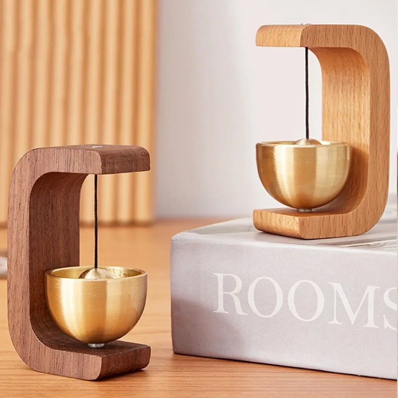 Hanging Decorations Japanese Wooden Wind Chimes Wireless Doorbell Entrance Door Bell Decorative Wind Bell for Home Opening