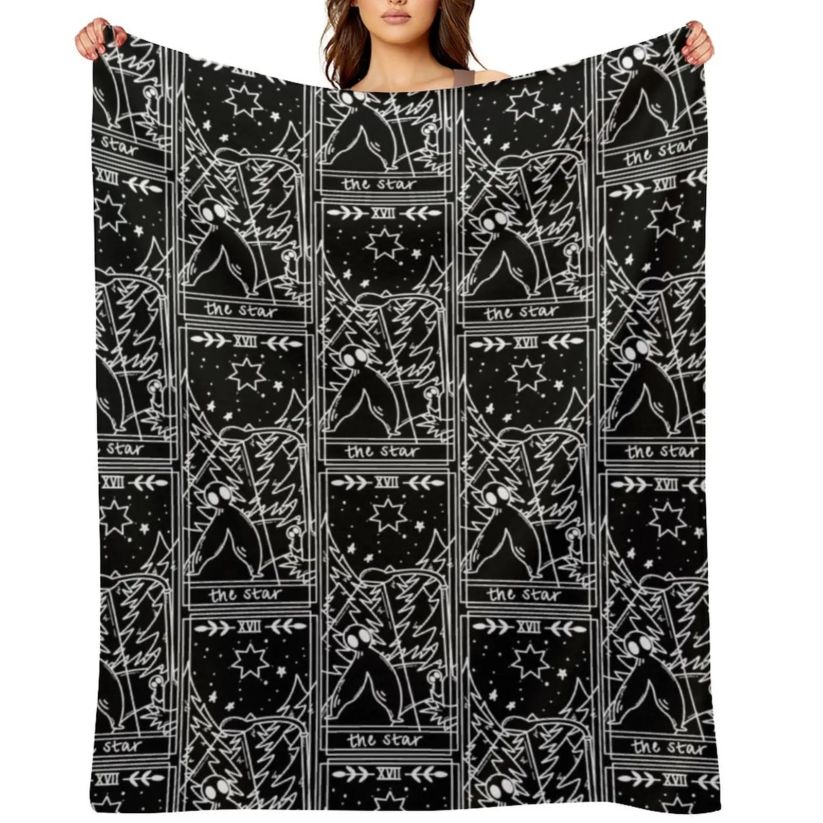 

Fresno Nightcrawlers - The Star / Cryptid Cutie Tarot Throw Blanket warm for winter heavy to sleep Summer Beddings Blankets