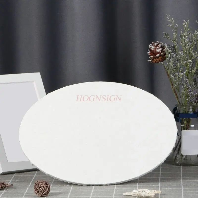 2PCS Alien oil painting frame with canvas, pure cotton acrylic oil painting cloth with frame, circular triangle