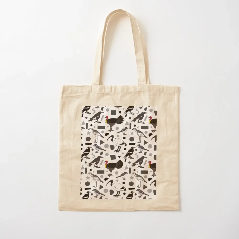 

Monochrome Birds of Brisbane Tote Bag Canvas stote bag Cloth bag